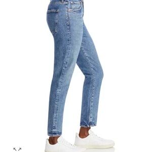 NWT, AGOLDE Toni Mid Raise Straight Jean in Dime, Size 28
